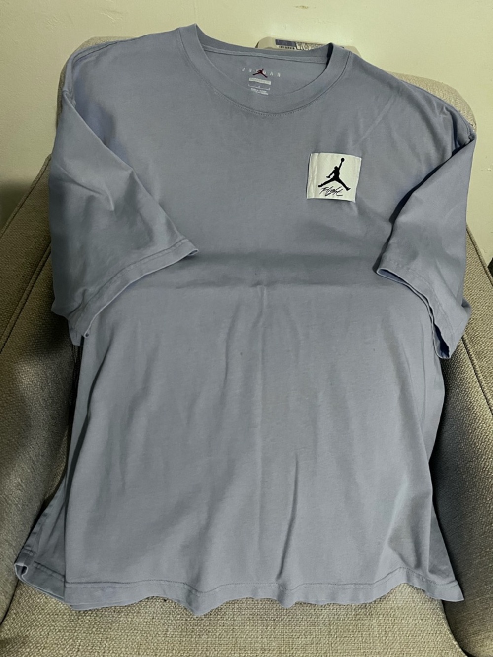 oversized  Jordan Short-Sleeve Crewneck T-Shirt in Lavender Blue